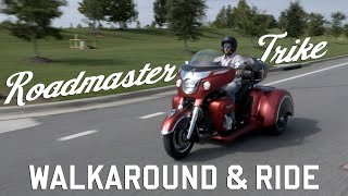 Indian Motorcycle Roadmaster Trike Walkaround and Ride [upl. by Osnofedli847]