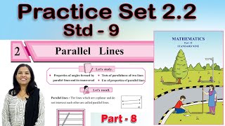 9th Maths Geometry  Parallel Lines  Chapter 2  Part 8  Maharashtra Board [upl. by Aicina]