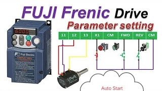 FUJI Frenic Ace Drive Parameter Setting [upl. by Siram]