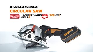 The WORX Worxsaw WX531 Brushless Compact Hand Circular Saw [upl. by Oly]