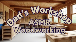 ASMR Woodworking  Hand Tool Planing amp Sanding  Dads Workshop Relaxing Sounds [upl. by Neomah]