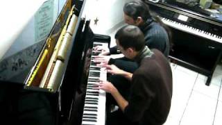 LA CAMPANELLA Liszt Piano duet four hands [upl. by Charisse317]