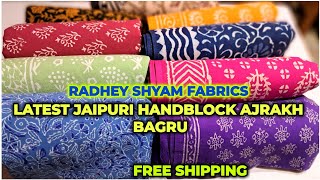 Latest BIBA FabIndia Jaipuri Handblock Ajrakh Bagru Cotton Suit  Different From Katran Market [upl. by Namzed247]