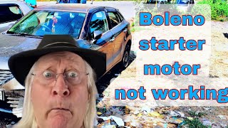 starter motor not working  boleno  starting problem [upl. by Htial]