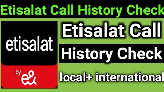 How do I check my Etisalat Call history Sms Recharge data history Check etisalat [upl. by Annaohj]