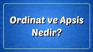 Denemelerde Sürekli Karşımıza Çıkan Ordinat ve Apsis Nedir  Albatros Matematik [upl. by Gibbs]