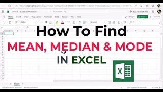 How to calculate Mean Median and Mode in Excel  Step By Step Guide [upl. by Thaddaus923]