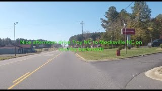 NORTH CAROLINA BACKROADS  Nice afternoon drive Troy NC to Mocksville NC on country backroads  ASMR [upl. by Dorsey]