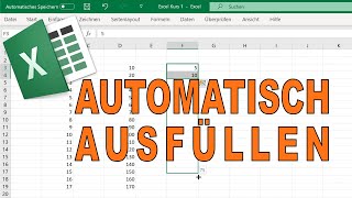 Excel Automatisch ausfüllen  Schnellanleitung in 2 Minuten 2021 [upl. by Jessalyn901]