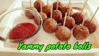 Fried potato balls easy and tasty potato snacks [upl. by Alurta]