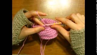 Tunisian Crochet  Mitts Round Split to Flat Join Part 2  Round Split [upl. by Evoy]