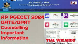 AP PGECET 2024 GATEGPAT Counselling  AP PGECET Counselling Information  AP PGECET 2024 [upl. by Negam]