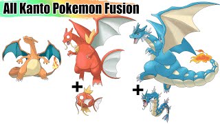 How to Evolve amp Fusion All 151 Gen 1 Kanto Pokémon with Charizard  Drawing WORLD RECORDS  Max S [upl. by Enattirb]