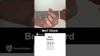 How To Play The Bm7 Chord On Guitar  Guvna Guitars [upl. by Drofdeb]