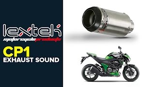 Lextek CP1 Exhaust Sound Kawasaki Z800 2014 [upl. by Assenev]