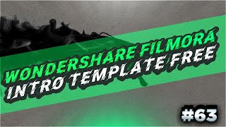 Filmora Intro Template 63 Free Download [upl. by Airuam]