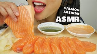 ASMR SALMON SASHIMI INTENSE EATING SOUNDS  SASASMR [upl. by Carnes615]