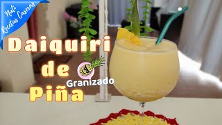 Daiquiri de piña granizada una receta refrescante Este verano te traigo cositas muy frescas [upl. by Lunsford]