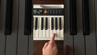 How to play a C minor chord on piano learnmusic shorts [upl. by Jacinta335]