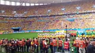 Inicio e himno de Colombia vs Costa de Marfil Brasilia FIFA World Cup Brasil 2014 [upl. by Reilamag387]