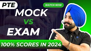 PTE mock test vs real exam score how get 90 scores in 2024  Gurwinder Sir [upl. by Parhe931]