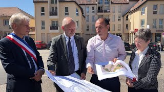 Découverte des chantiers et projets de Bitche pour le préfet de Moselle [upl. by Mokas]