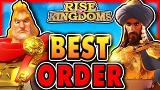 Best F2P Legendary Investment ORDER for NEW PLAYERS in Rise of Kingdoms 2023 [upl. by Sharpe]