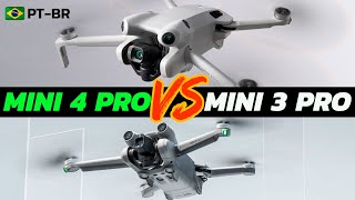 DJI MINI 4 PRO  VALE A PENA Comparativo com MINI 3 PRO e AIR 3  MELHOR DRONE da DJI REACT [upl. by Wake]