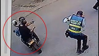 Impresionante video de ataque a bala contra agente de tránsito en Tuluá [upl. by Palermo]