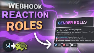 How to Make BEAUTIFUL Reaction Roles on Discord DiscohookCarlBot [upl. by Lenroc]