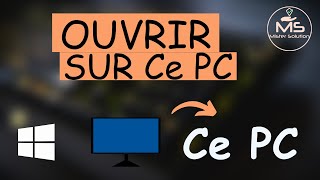 Ouvrir lexplorateur de fichiers directement sur Ce PC [upl. by Nywde608]