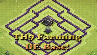 Clash of Clans  Best 2016 Town Hall 9 DE Farming Base  TH11 Update Dark Elixir Base [upl. by Shurlock413]