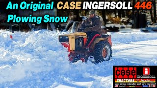 Original Case Ingersoll 446 plowing snow in the Northeast USA in the winter of 2022 [upl. by Atterahs]