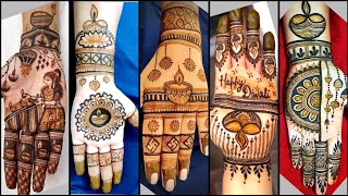 Diwali special mehndi design karva chauth mehndi design bharwa mehndi designs easy mehandi design [upl. by Haisoj]