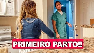 É UMA MENINA👶🏼  MEU MARIDO FEZ O PRIMEIRO PARTO DELE MiniVLogmas4 [upl. by Downey832]