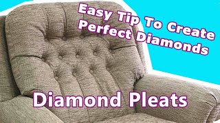 BEST Stitched Diamond Tufting tutorial  UPHOLSTERY FOR BEGINNERS  FaceLiftInteriors [upl. by Ybanrab]