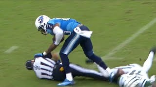 NFL Referees Getting Hit [upl. by Sulohcin300]