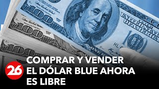 El dólar blue ahora es libre quotPodés comprar todos los que quieras y nadie te va a perseguirquot [upl. by Elaval]