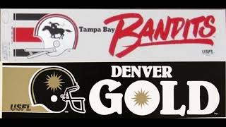 4983 USFL Tampa Bay Bandits at Denver GoldAudio [upl. by Raina886]