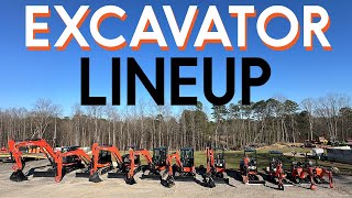 Kubota Excavator Lineup [upl. by Evangelina]