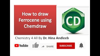 How to draw Ferrocene using Chemdraw [upl. by Amuh268]