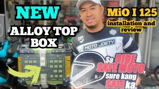 NEW SEC TOP BOX INSTALLATION AND REVIEW  Motojoetv [upl. by Jeniffer]