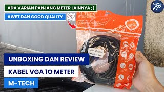 Unboxing Dan Review Kabel VGA 10 Meter M Tech  Kabel VGA [upl. by Hathaway789]