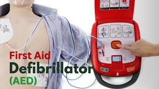 how to use first aid defibrillator AED first aid aed defibrillator [upl. by Aihtela]