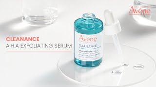 Avéne Cleanance AHA Exfoliating Serum For Refined BlemishFree Skin [upl. by Ahsetan944]