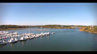 Drone Video Flood Tide Cut Bridge and Annisquam River [upl. by Yenterb898]