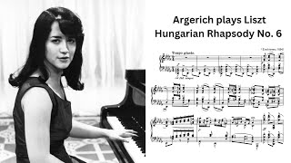 Her octave technique is unbeatable  Argerich plays Liszt Hungarian Rhapsody No 6 [upl. by Ever]