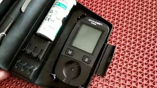 How to test Blood Sugar on AccuChek Active Blood Glucose Meter Kit Hindi [upl. by Raasch427]