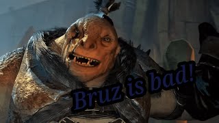 Bruz gets what he deserves Shadow of War Gameplay [upl. by Fatimah]