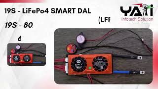 DALY 19s LFP Smart BMS  40amp 80amp amp 100amp For Lithium Phosphate Battery  DALY SupplierquotYATIquot [upl. by Anilatsyrc483]